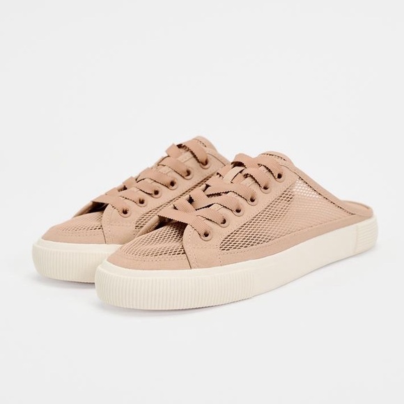 ZARA MESH SNEAKER MULES - Picture 1 of 7